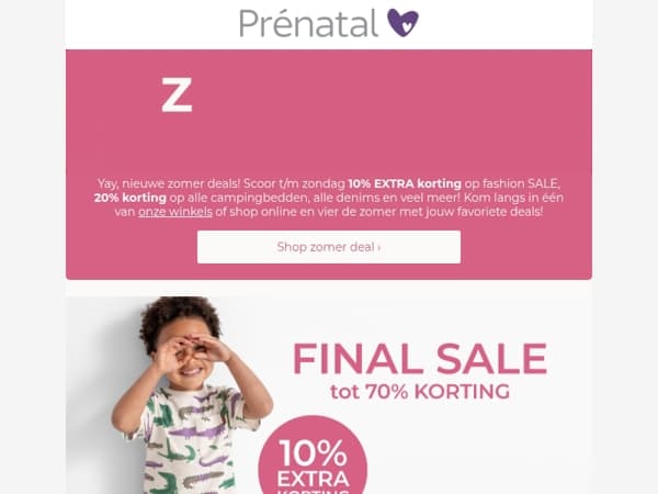 Mail zomerse kortingen tot 20% wachten op je! ☀️
