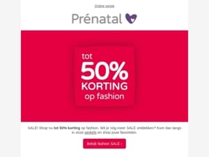 SALE ❤️ Tot 50% korting op fashion