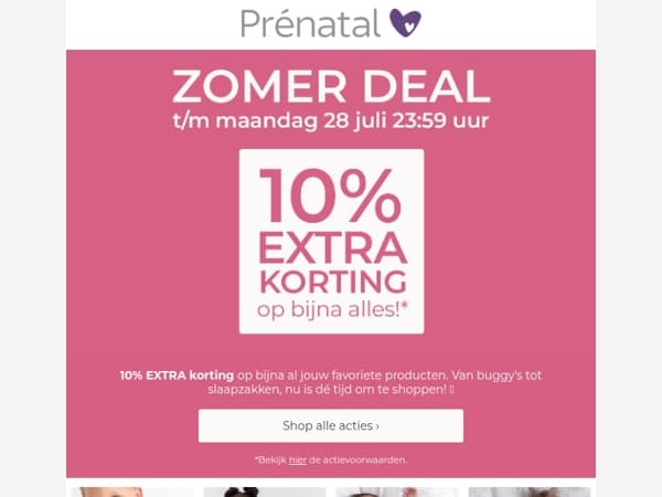 Let’s gooo 😍 10% EXTRA korting op bijna ALLES