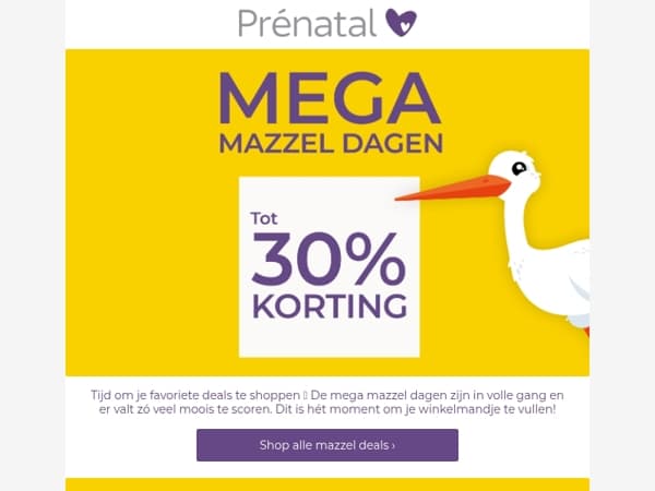 Deal alert ⚠️ Prénatal buggy Elin alléén vandaag voor 49.-