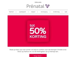 SALE tot 50% op fashion 🤩
