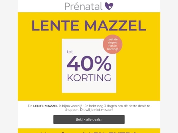 De laatste LENTE MAZZEL dagen zijn in gegaan 💛