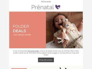 Mis ze niet: de beste folderdeals voor je kleintje 💜