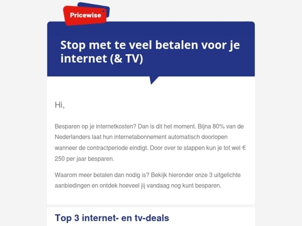 Stop met te veel betalen voor je internet (en TV)