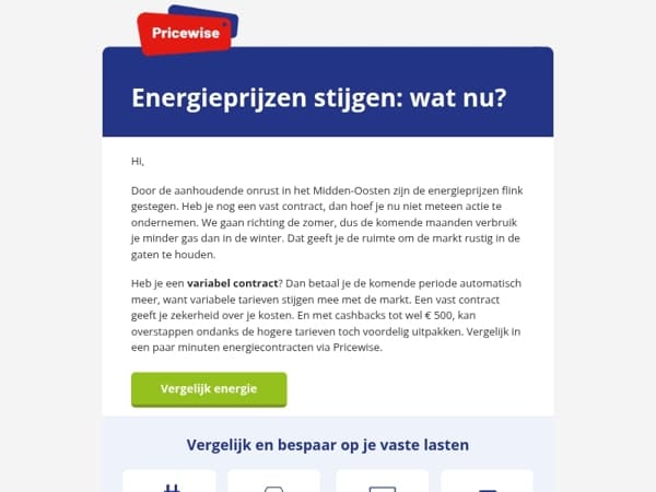 Energieprijzen stijgen: Wat nu?