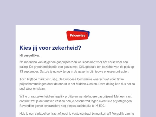 Gasprijzen dalen weer 📉