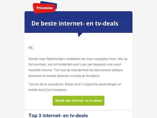 De beste internet- en tv-deals