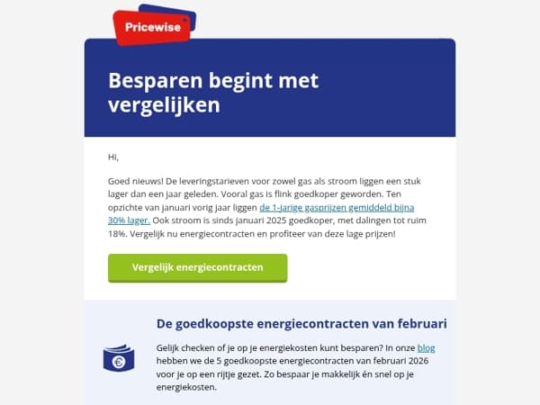 Gasprijs bijna 30% lager in één jaar 📉