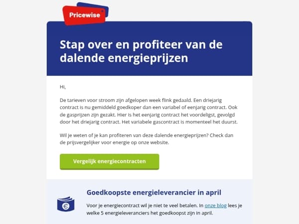 De energieprijzen dalen 📉