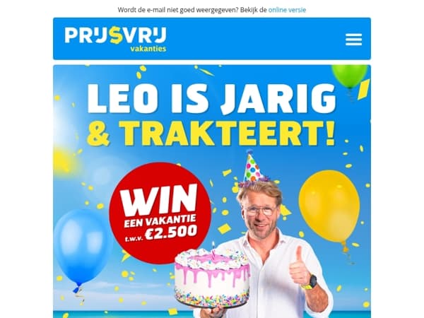 Leo is jarig & trakteert! 🎉