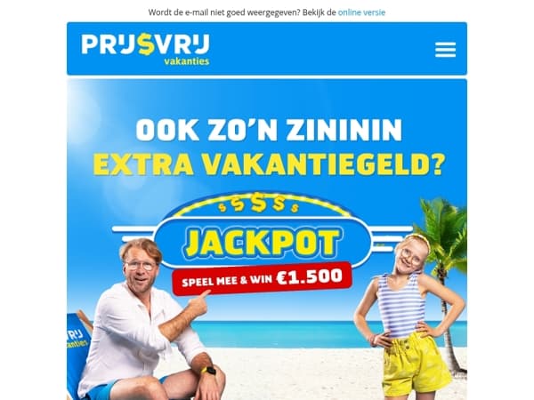 Vakantiegeld binnen? Benut je kortingscode!