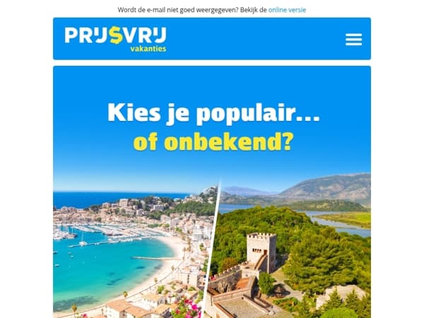 Wat kies jij: een populaire of onontdekte vakantiebestemming?