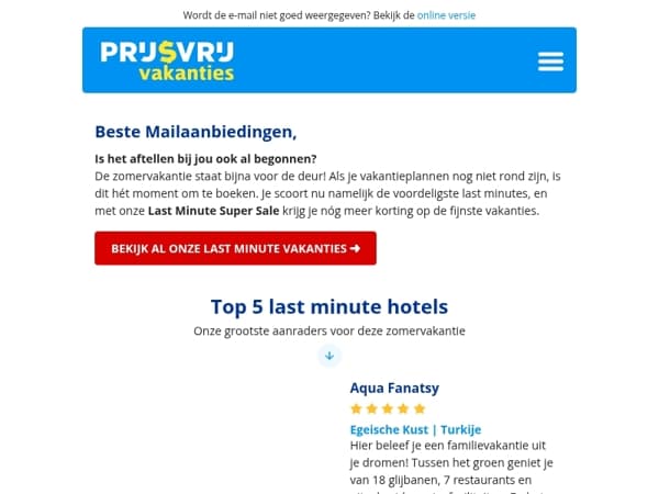 ✈️ Welke last minute vakantie past bij jou?
