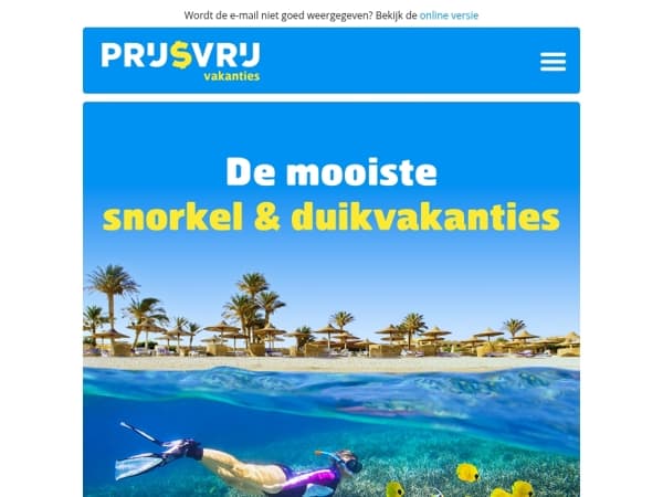 Ga met ons snorkelen of duiken! 🤿