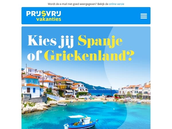 Spanje 🆚 Griekenland: wat past bij jou?