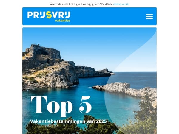 Dit waren de populairste bestemmingen van 2025