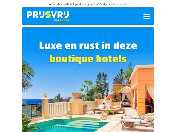 Toe aan luxe, rust en kleinschaligheid?