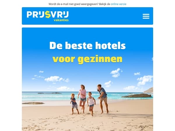 Ontdek tophotels voor gezinnen!