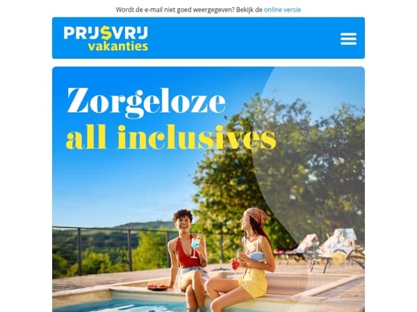 All inclusive genieten zonder zorgen