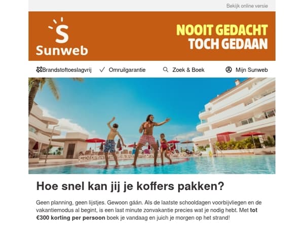 Hoe snel kan jij je koffers pakken?