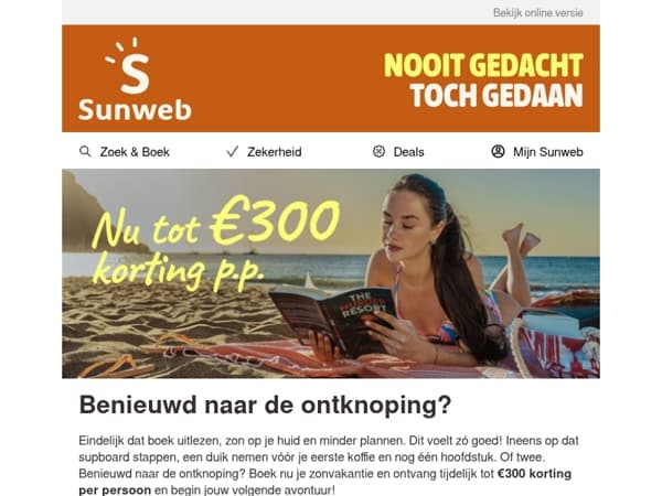 Op vakantie met korting?