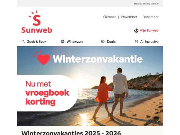 Boek nu met hoge vroegboekkorting ❤️