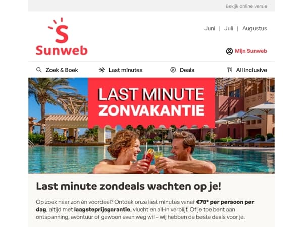 Zomerplezier al vanaf €78* per dag