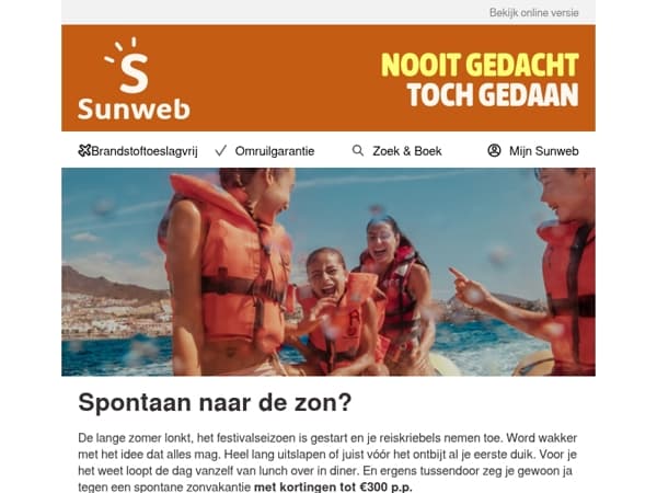 Let op: zonnige bijwerkingen