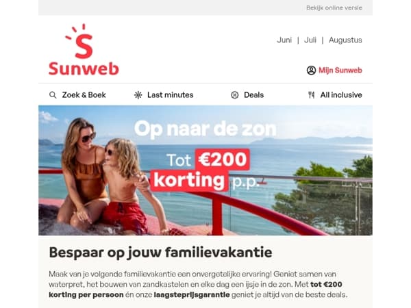 Bespaar tot €200 p.p.! 💰