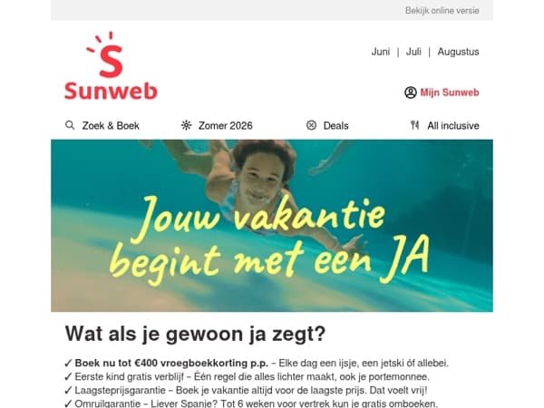 Ontdek 4x Sunweb voordeel