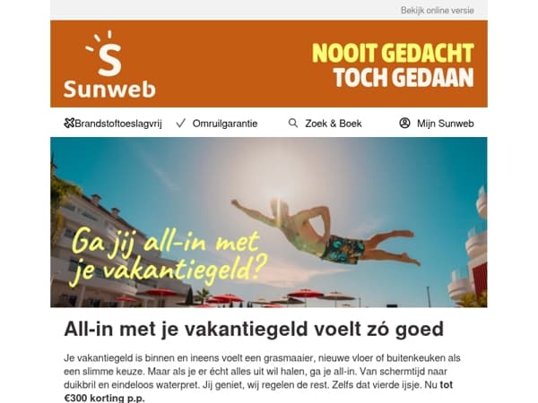 Ga jij all-in met je vakantiegeld?