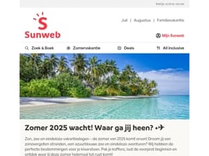 Zongarantie voor jouw zomervakantie! ☀️