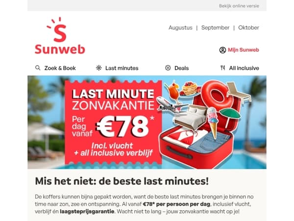 Welke last minute kies jij?