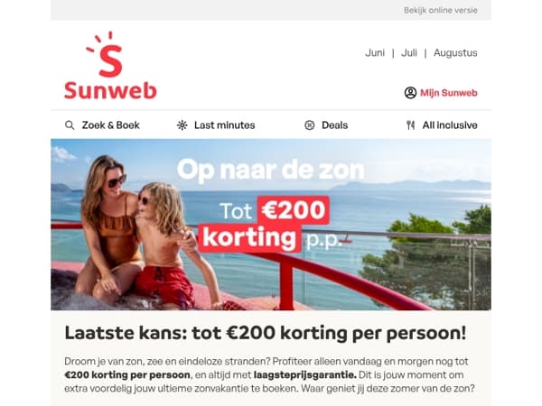 Nu minder betalen = straks meer zon