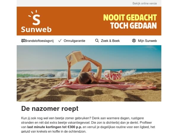 De nazomer roept 📢
