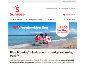 Vroeg boeken = extra voorpret én korting