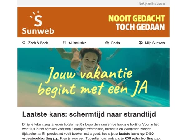 Laatste kans: zeg jij ja?