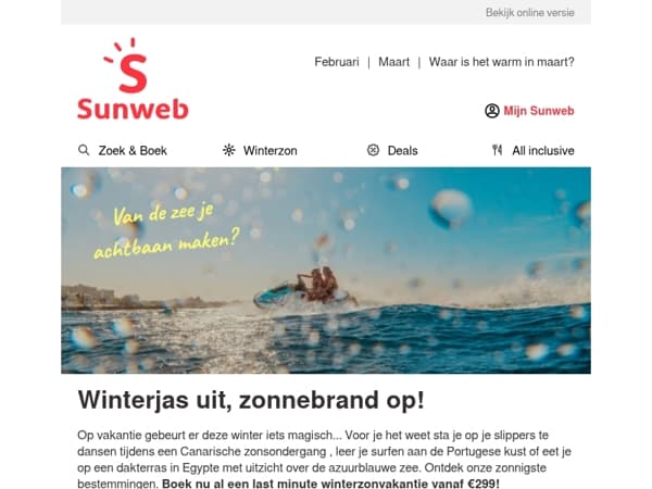 Last minutes vanaf €299