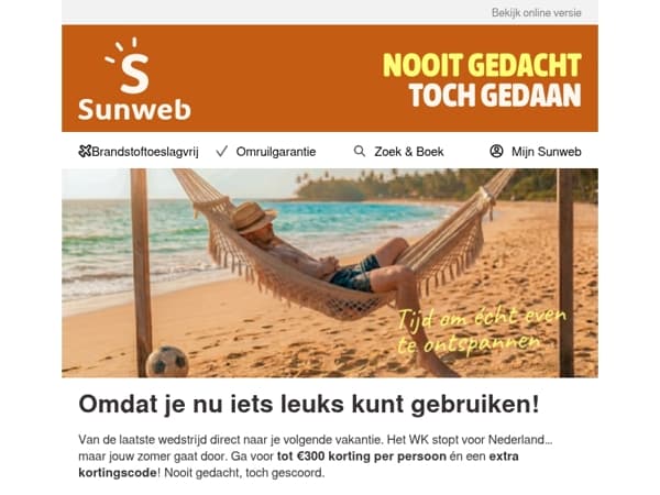 Jouw troostprijs: €50 korting