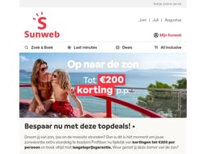 Zon, zee en €200 korting p.p.?