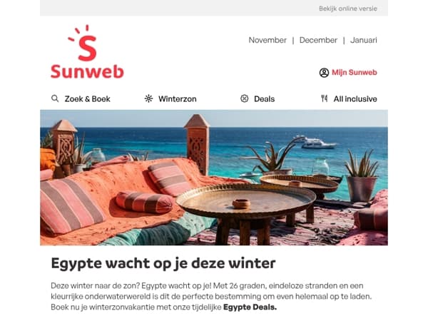 Wanneer vlieg jij naar Egypte? ☀️