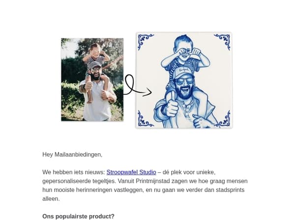 Jouw foto als Delfts blauwe tegel – €5 korting t/m zondag!