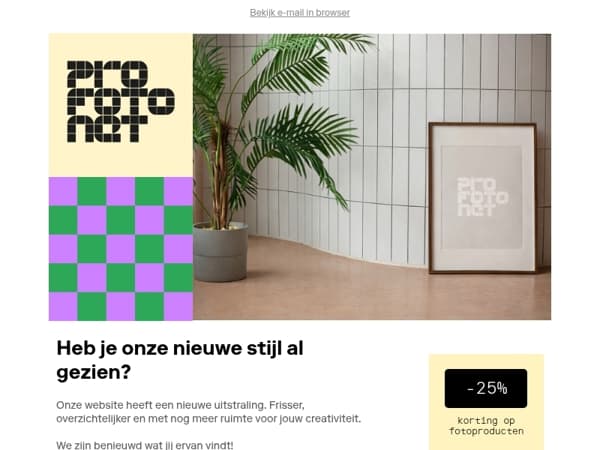 Vergeet je 25% korting niet!