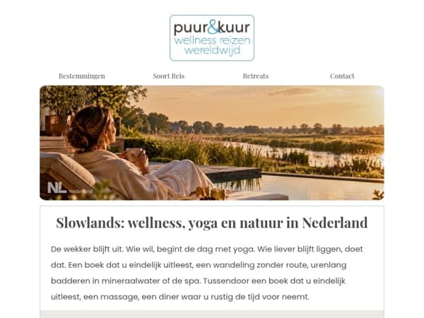 Slowlands: Wellness, Yoga & Natuur in Nederland