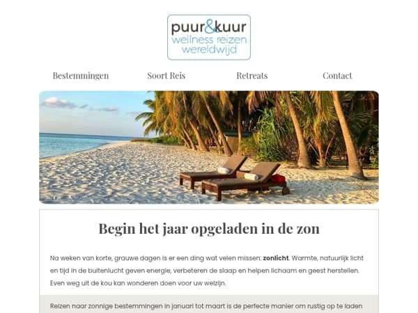 Winterdip? Tijd voor zon en ontspanning