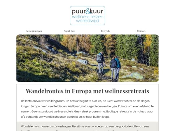 Wandelen en wellness in Europa
