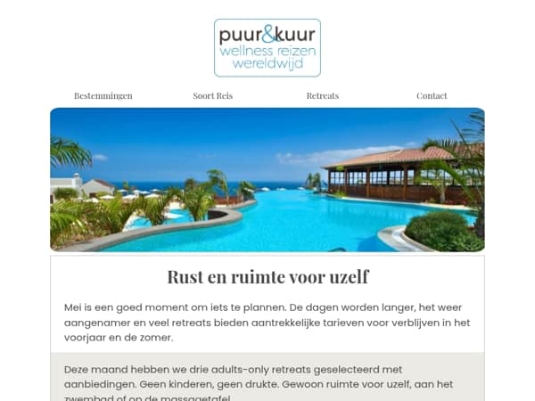 Zin in een break in mei? Drie retreats met korting