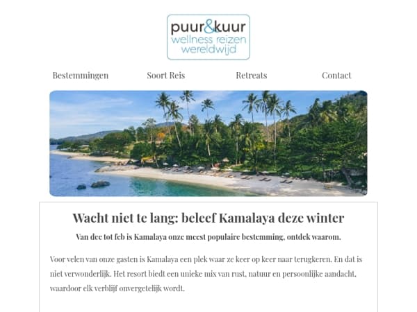 Beleef Kamalaya deze winter