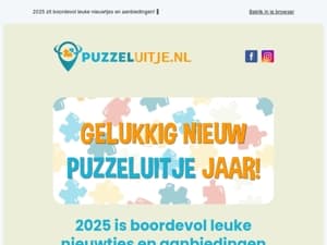 Gelukkig nieuw PUZZELUITJE jaar! 🧩