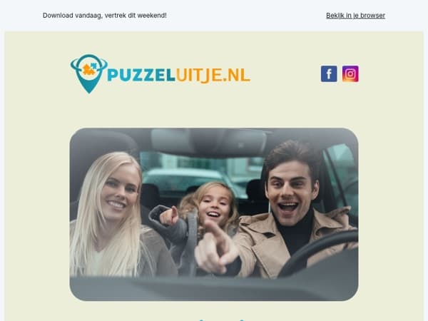 🚗 Hemelvaarttip: €5 korting op jouw autopuzzeltocht!